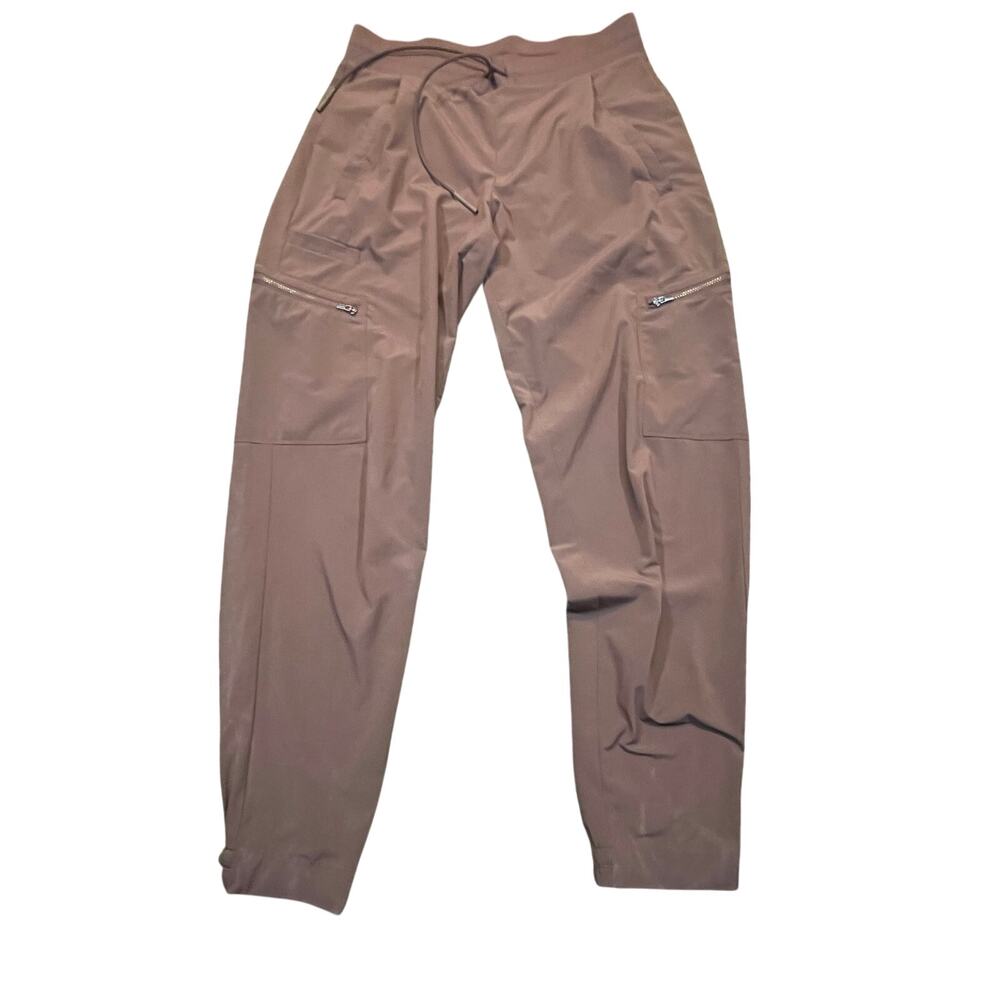 Athleta Venture Pant Womens‎ 4 Brown Cargo Jogger Zip Pocket Hearth Lightweight